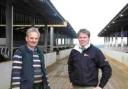 David Merrin and Charlie Siggs (arable specialist for Cornwall Farmers)
