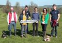 From left to right: Paul Cottington, NFU South West, Becky Hughes, CFE South West, Sam Walker, Stantyway Farm, Dr David Smith, South West Water, Clare James, Clinton Devon Estates, Yog Watkins, Westcountry Rivers Trust