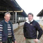David Merrin and Charlie Siggs (arable specialist for Cornwall Farmers)