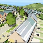 Artist impression of the Ilfracombe housing plans. Picture: From the planning application