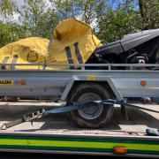 The recovered trailer. Picture: Purbeck Police
