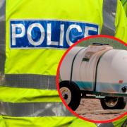 The thieves syphoned off 12,000 litres of liquid fertiliser worth £8,000