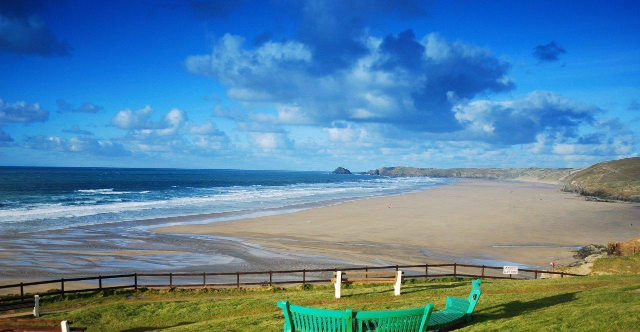 Perranporth beach was voted the 16th best beach in Europe