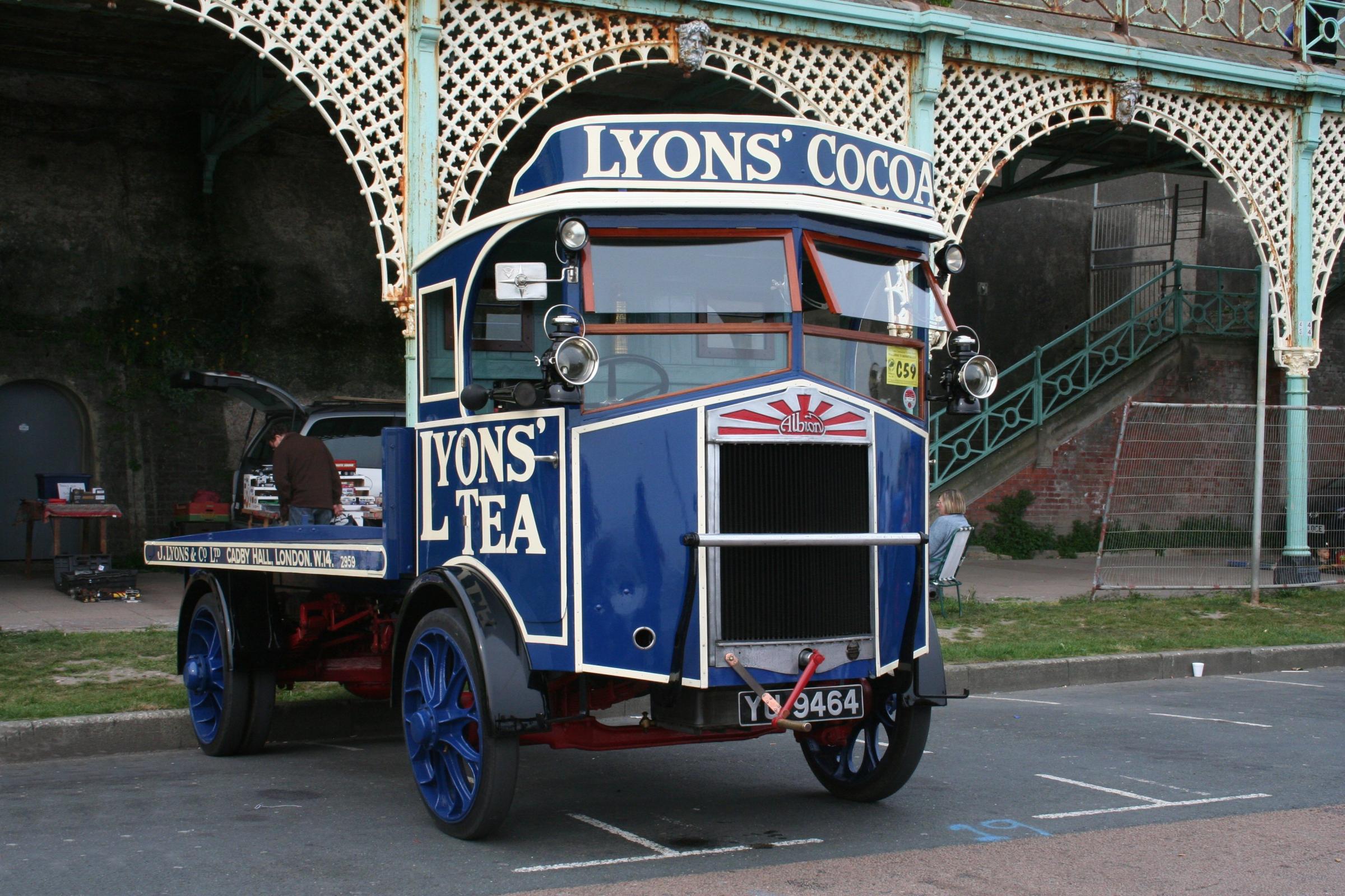One the last remaining J Lyons & Co tea lorries 