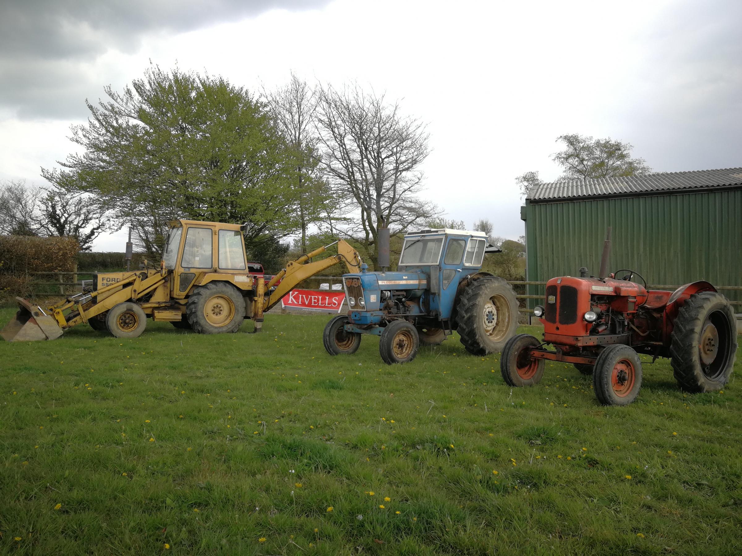 Some of the classic and vintage Ford tractor collection