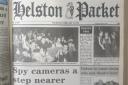 The front page of the Helston Packet on February 15, 1996