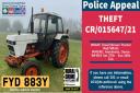 A tractor similar to the stolen one