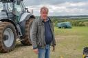 Jeremy Clarkson with his Lamborghini tractor. Picture: PA Photo/Amazon Prime Video/ Stephanie Hazelwood
