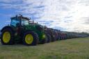 The convoy of tractors raised over £20,000. Picture: Julie Foote