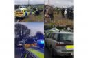 Police shared these photos this morning when they stopped and searched two cars and nine people