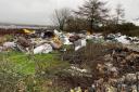 The waste site at The Paddocks on St Stephen’s Road in Sticker