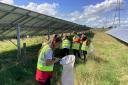 A group of year six children from St John’s Church of England primary school enjoyed a trip to New Rendy Solar farm.