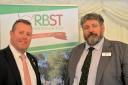 Farming Minister Mark Spencer with RBST's Christopher Price.