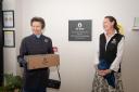HRH The Princess Royal and CEO Bex Tonks at the newly unveiled plaque.