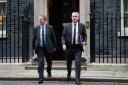 Scottish Secretary Alister Jack (left) and Environment Secretary Steve Barclay leave Downing Street, London, after the first meeting of the new-look Cabinet following a reshuffle on Monday.