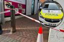 Police cordon in Caroline Place Weymouth