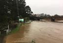 Flooding At Newton Abbot Town Quay (Image Daniel Clark)