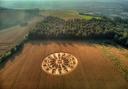 The huge geometric design appeared on a hilltop Picture: Droning On (Echo Camera Club)