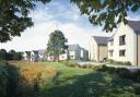 An artist's impression of the planned development of 58 homes at Underhill Farm in Midsomer Norton.
