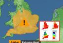 An official drought may be declared as the south west is on amber alert for extreme weather. Pictures: Met Office/ Defra