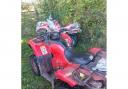 The pair of recovered quad bikes
