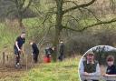 The team are planting more than 1,000 native trees and hedging plants around the acreage