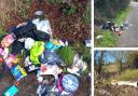 Hundreds of pounds in fines have been handed out to people who fly-tipped rubbish near Cricklade and Aldbourne