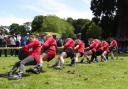 Dorset YFC ladies 2019 tug of war team, the last time the club hosted the area event