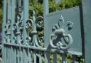 The newly-restored gates to the kitchen garden at Kingston Lacy, Dorset