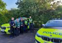 Wiltshire council officers with the rural crime team and roads policing unit.