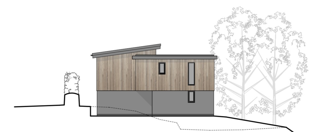 Drawings of the proposed dream home which a couple wanted to build in Mullion but which has been refused planning permission