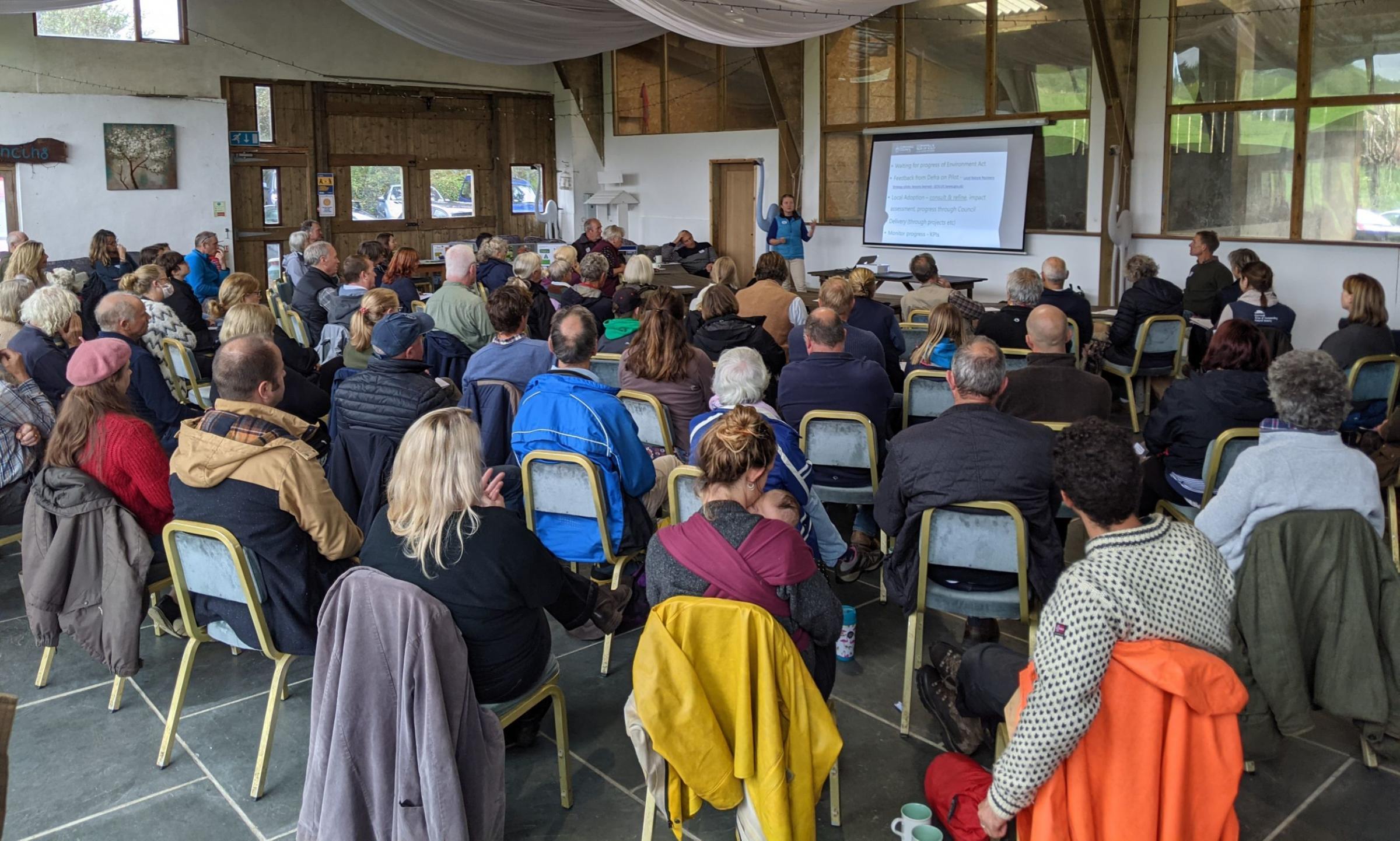 The a fully booked event took place at Rosuick Farm near Goonhilly on the Lizard Peninsula