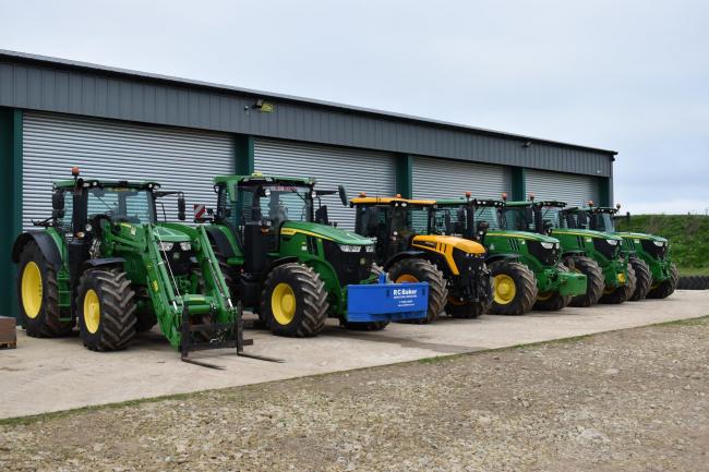 The seven John Deere tractors for sale