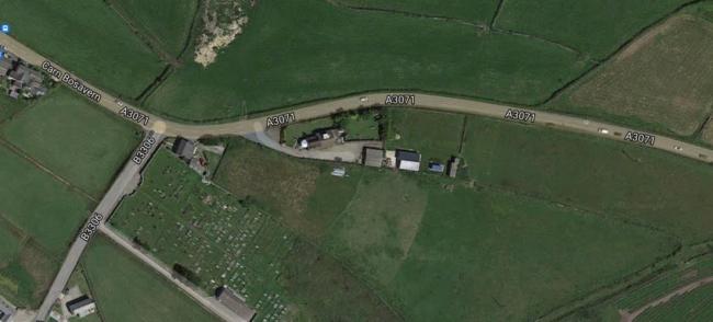 The farm at St Just where Tom Edwards had applied to convert a former stable building into a family home.Picture: Google