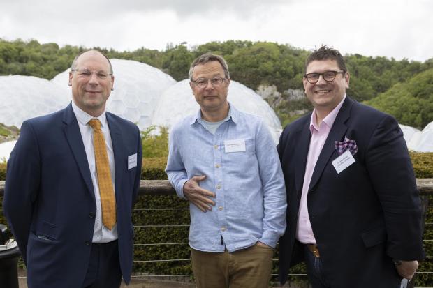 Food & Drink Cornwall conference at Eden Project with speakers, Hugh Fearnley-Whittingstall, Charles Banks and Robert Rush