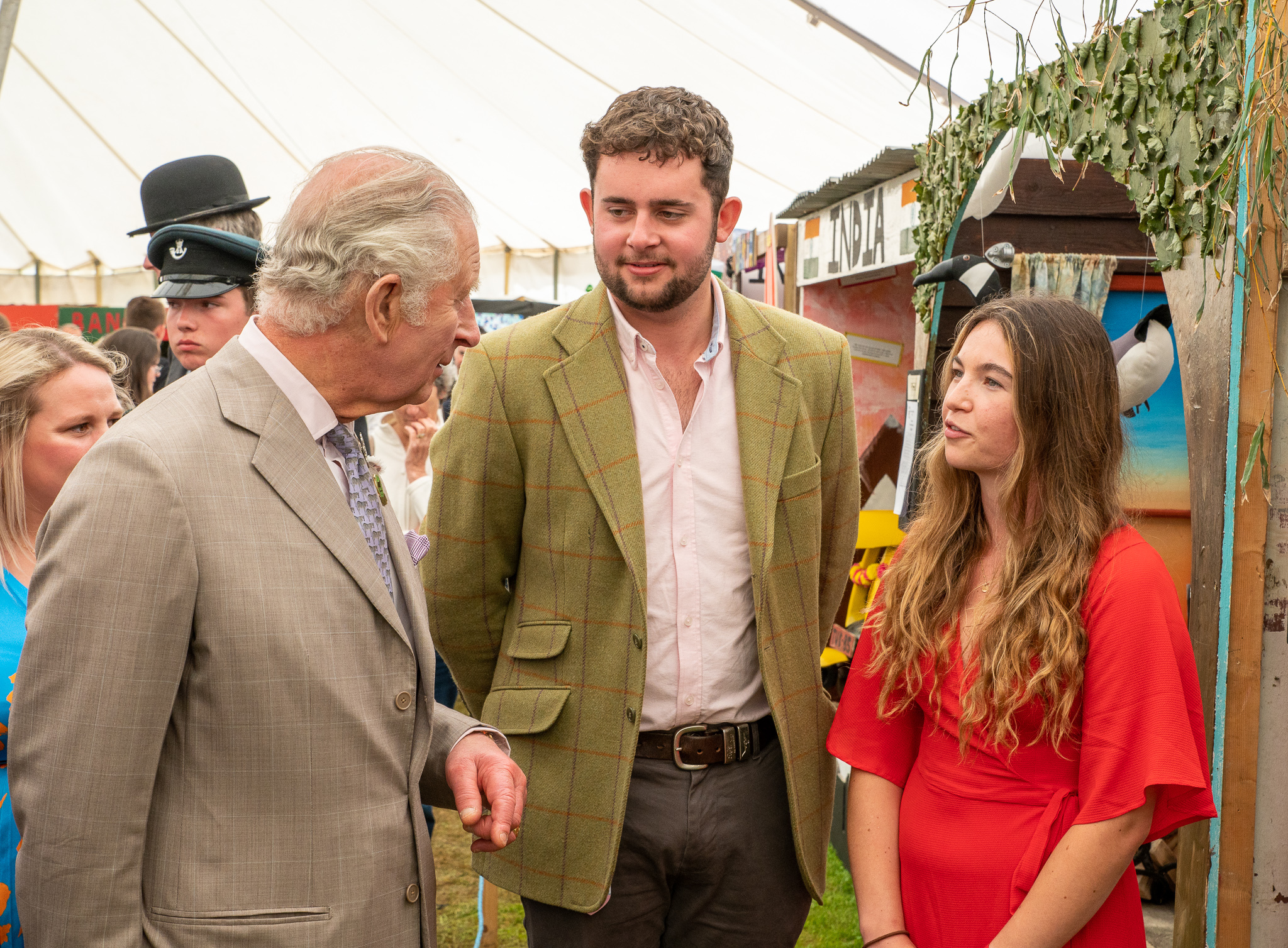 Prince Charles talks to attendees at the show. Picture Celt Creative 