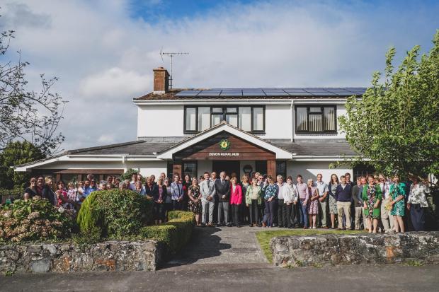 South West Farmer: Devon YFC members and supporters at their HQ in Cheriton Bishop 