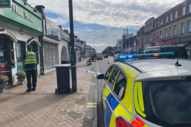 Police cordon off part of street in Boscombe after 'fight'