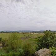 Proposed glamping site near the railway line in Brent Knoll. Picture: Google Maps