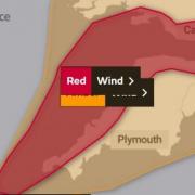 The Met Office has issued a red alert for wind tomorrow in the south west