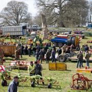 The crowds at the Walford Cross one day machinery sale