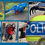 Some of the machinery reported to have been stolen