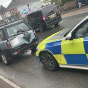 The stolen Freelander was stopped by police
