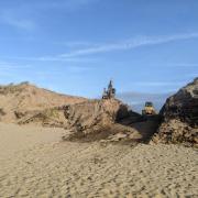 Example of the Dynamic Dunes excavation works at Formby