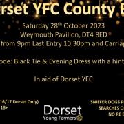 Dorset YFC County Ball poster.