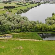 Two wetland habitats have been already created to the west of Durleigh Reservoir.