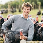 John Malseed at Frenchbeer Farm where Field & Flower source their free-range bronze turkeys