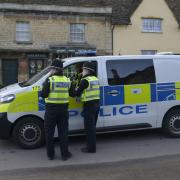 Police in Lacock on Boxing Day