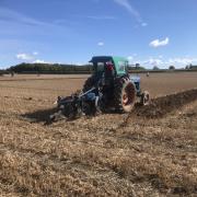 Current Dorset YFC County Chairman, Amy Wonnacott, taking part in the ploughing match last year.