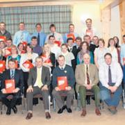 Members of Cornwall Federation of Young Farmers’ Clubs proudly show off their NVQ certificates.